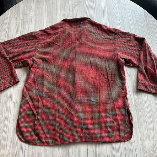 VINTAGE Victoria's Secret COUNTRY Red Plaid Flannel Top Size S Small Long Sleeve - Picture 4 of 7