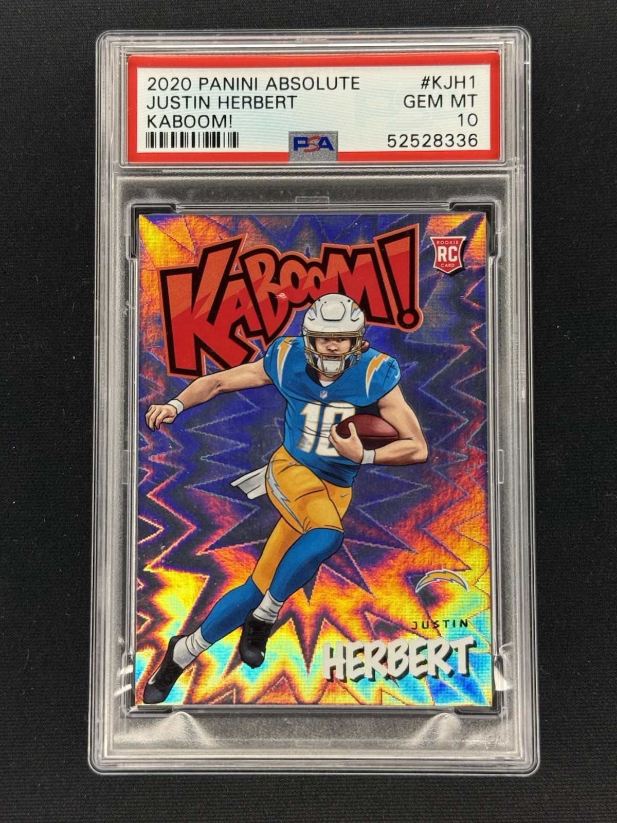 Justin Herbert Panini Absolute Kaboom! #KJH1 Base