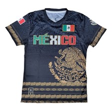 soccer jersey mexicana escudo nacional gold