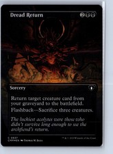 MAGIC TG: Commander Masters #637 Dread Return (Borderless) Common,Foil .M2A