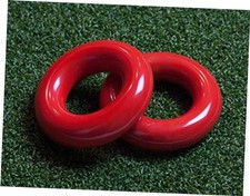 Golf Swing Weight Ring 2-Pack Red Golf Club Swing Trainer Rings -