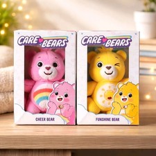 Lote de micro felpa de osos de cuidado descontinuados: Cheer Bear & Funshine Bear Nuevo en caja
