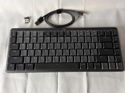 Logitech MX Mechanical Mini Wireless Keyboard - Graphite (Tactile Quiet...