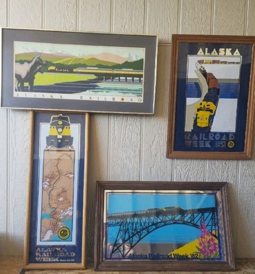 Complete Alaska Railroad Week Poster Set 1980-1983   Susan Ogle   Vintage Prints