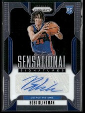 2024-25 Panini Prizm Sensational Signatures Bobi Klintman #SS-BKP Auto RC Rookie
