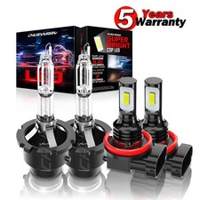 For Infiniti FX35 2006-2012 Xenon HID Headlight Bulbs High/Low  Fog Lighs Kit