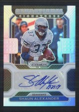 2021 Panini Prizm Shaun Alexander Sensational Signatures auto #d/149 Seahawks 