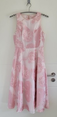 TED BAKER Damen Abendkleid Gr. 40, Rosa, Gebraucht - nur einmal getragen