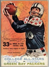 Bart Starr Jim Taylor Fuzzy Thurston +21 Signed College Stars Magazine JSA 55105