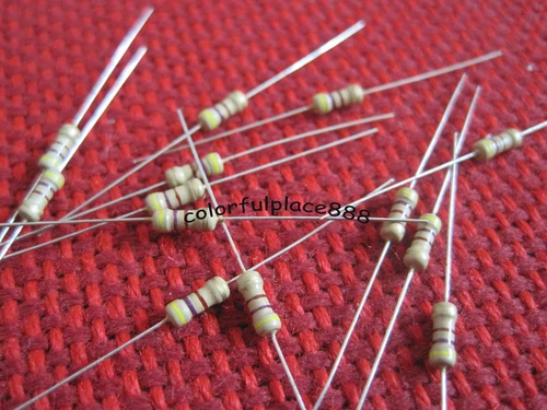 500pcs, 1/4W 0.25W 470 Ohm Resistors Ideal for 9V ~ 12V LEDs 470R