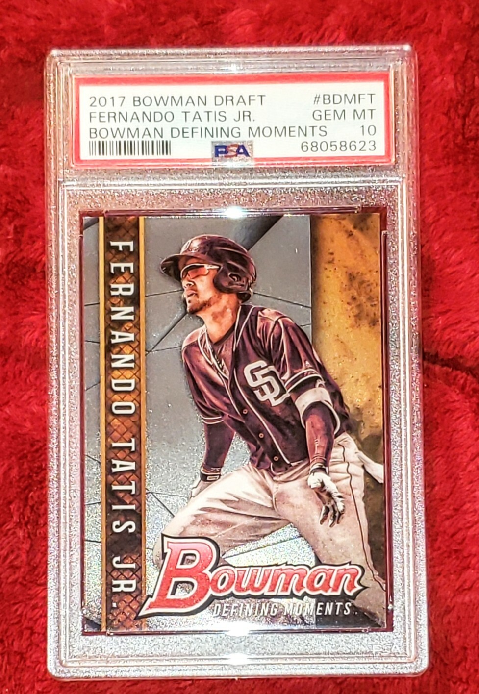 FERNANDO TATIS ROOKIE 2017 BOWMAN DRAFT #BDM-FT DEFINING MOMENTS PSA 10 🔥GEM MT
