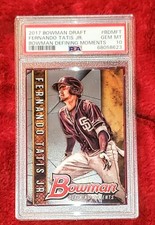 FERNANDO TATIS ROOKIE 2017 BOWMAN DRAFT #BDM-FT DEFINING MOMENTS PSA 10 🔥GEM MT
