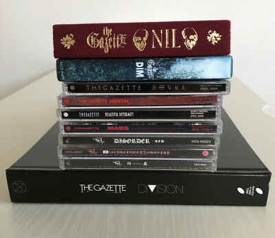 the GazettE CD MASS, NINTH, DIM, NIL, DOGMA, DIVISION set of 10