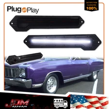 For 70-72 Chevrolet Monte Carlo Smoke White LED Front OR Rear Side Marker Lights