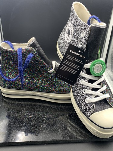 Talla 10 Converse Chucks JW Anderson Glitter High Top All Star Glitter hombre | eBay