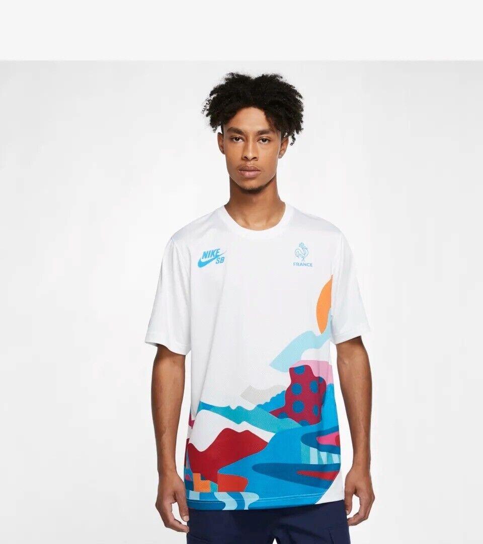 Nike SB PARRA FRANCE SHIRT MULTICOLORED (Youth) M CZ9397-100 | eBay