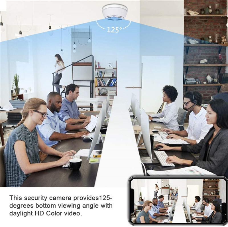 WIFI Hidden Spy Camera Smoke Detector 180 Days Standby IR Night Vision