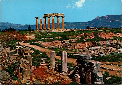 Greece Corinth Temple of Apollo Postcard