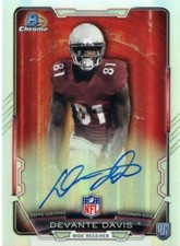 Devante Davis 2015 Bowman Chrome Rookie Refractor Auto Autograph 