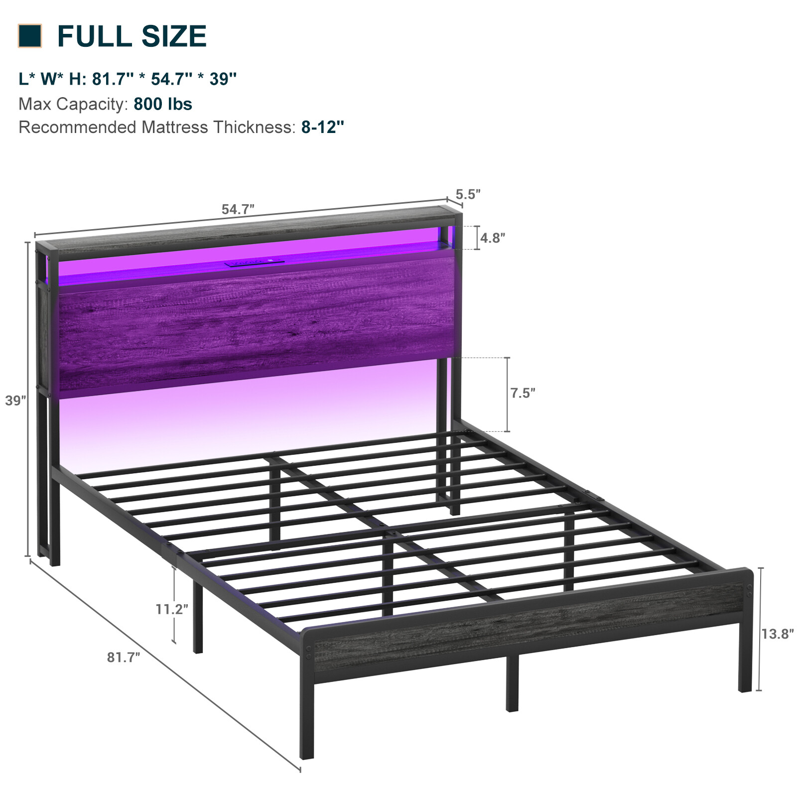 With Charging Station And Led Lights  Noise-free