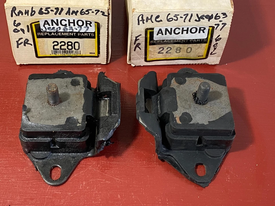 Jeep Rambler 1963-1972 1962-1977 6cyl par de montaje del motor delantero L/R Nors Foto 4 de 4