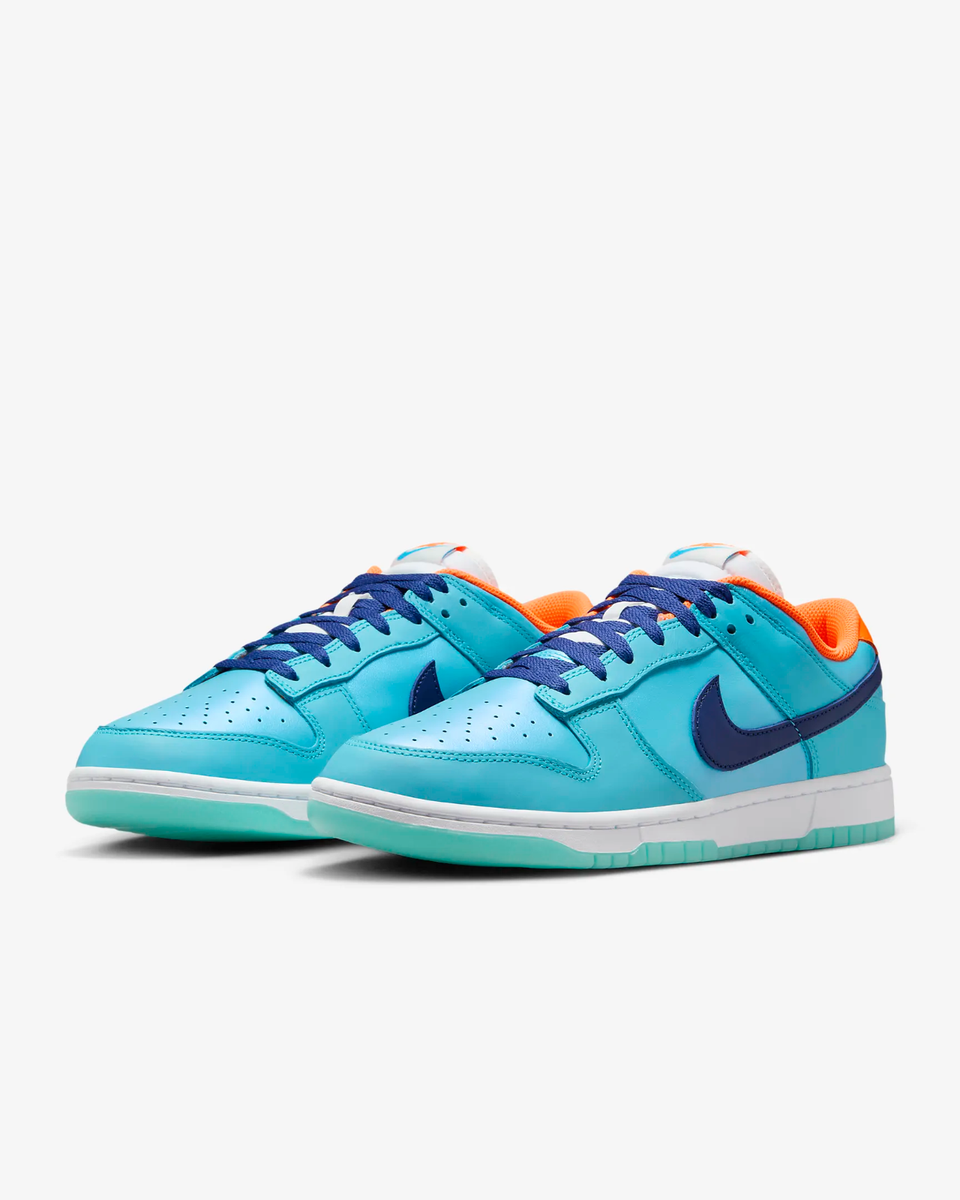 Nike Dunk Low SE HQ1538-416 BalticBlue Total Orange white  display picture 1