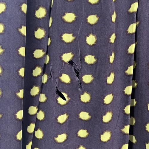 J.CREW NWD Women's Pleated Plum Brown Dot Crepe De Chine Skirt sz 8 CA740 - Picture 4 of 7