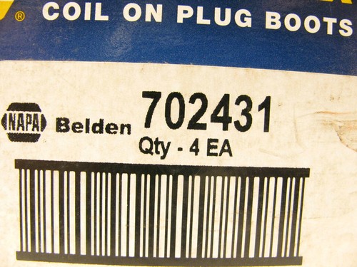 (4) Napa 702431 Direct Ignition Coil Boot for 1999-2002 Oldsmobile 3.5L-V6 - Picture 2 of 2