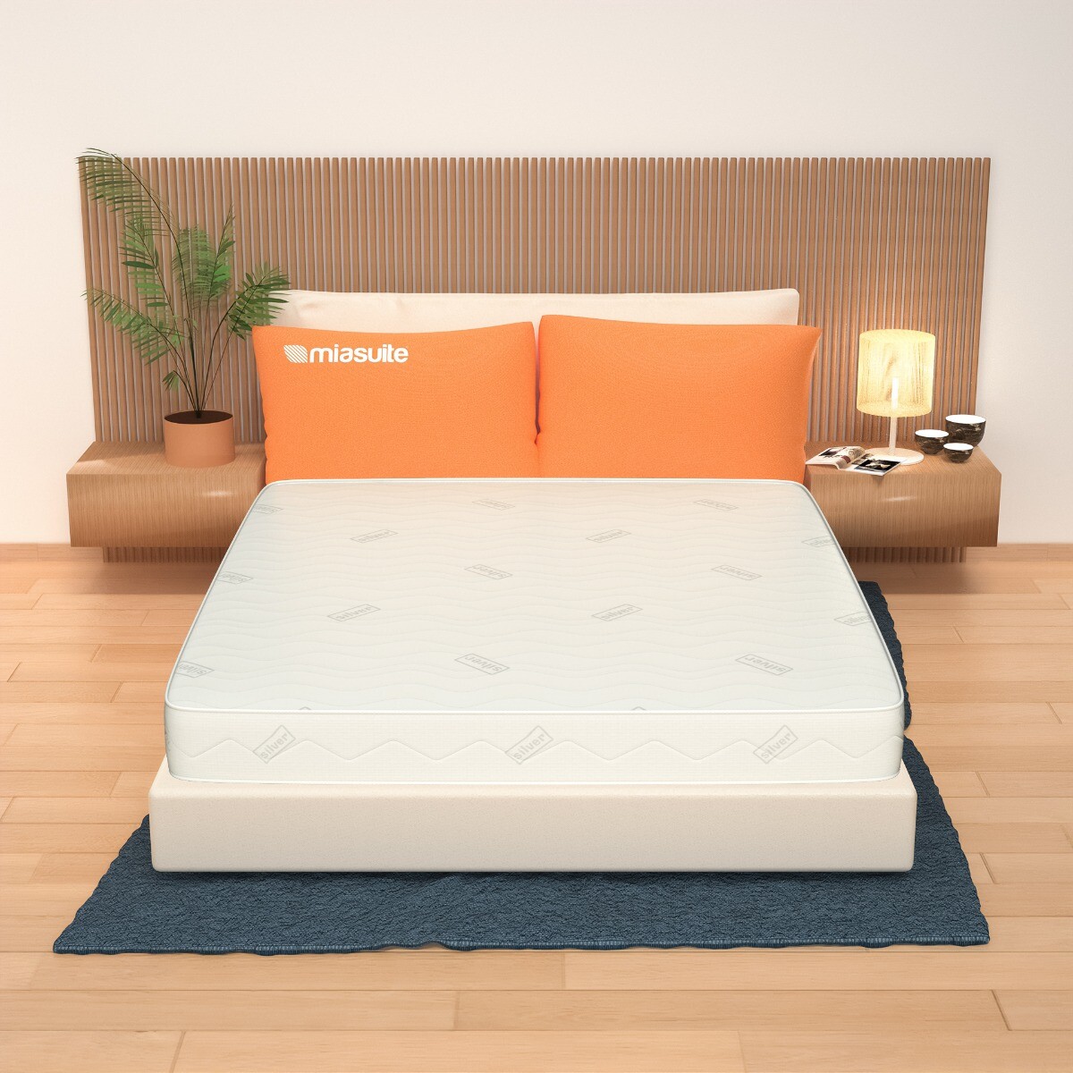 Materasso matrimoniale 160x190, Alto 16 cm - in Silver, Waterfoam | Levante H16