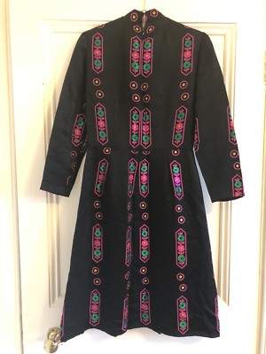 70er Jahre Vintage Seidenkleid von Adele Simpson - RAR