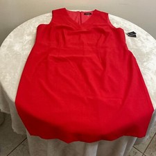 Nine West Womens Dark Pink Sleeveless Fit and Flare Dress Size 22W