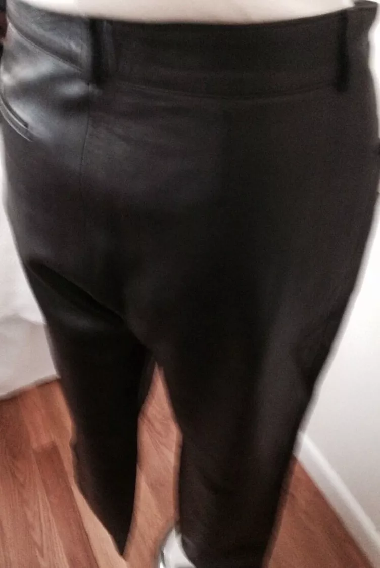Gucci Brown Leather Pants Women s Bottom Size 8 Leather and