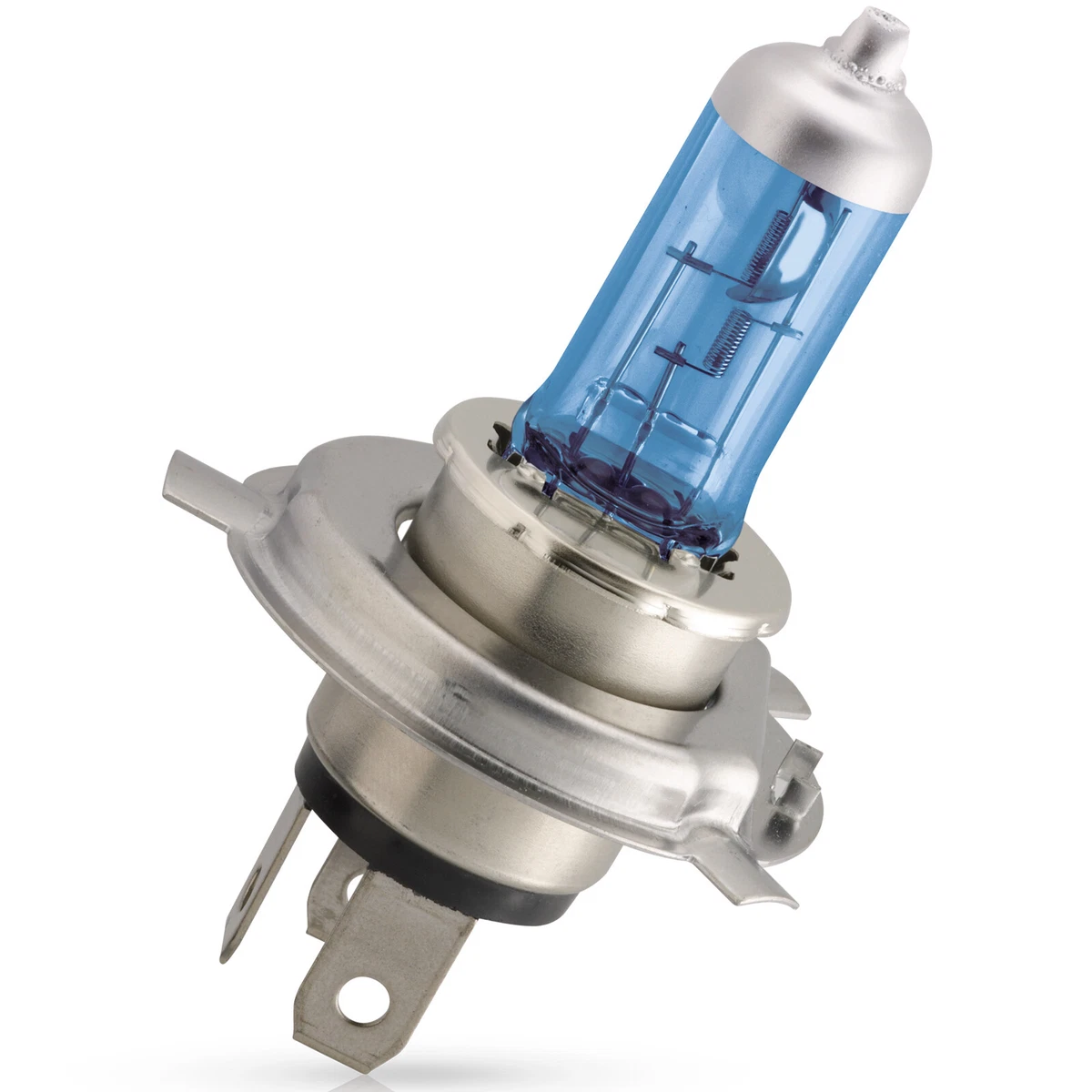 Philips Crystal Vision 4300K H4 Car Headlight Bulbs Twin Pack of