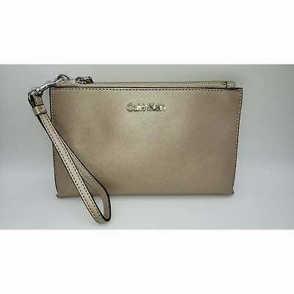 Calvin klein 2025 saffiano wristlet