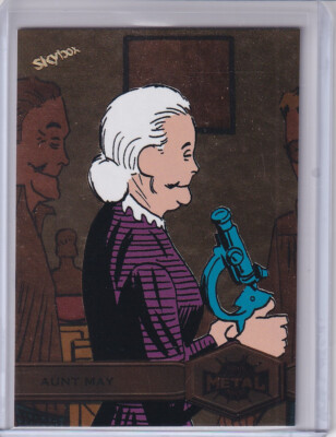 Aunt May 2021 Skybox Marvel Metal Universe Spider-Man Light FX Gold $1.50 SHIP