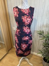 HOBBS ladies Size 10 Navy Floral Special Occasion Dress  spring summer 