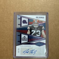 2023 Panini Plates & Patches All Hall Purple /35 Joe Thomas #AH-JT Auto