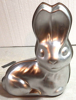 Cake Pan Mold Wilton 3D Easter Bunny Rabbit Aluminum USA Double-Sided 502-2243