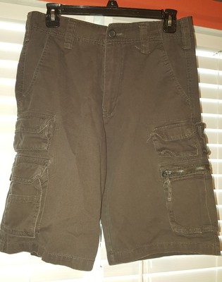 Carbon Rue 21 Chocolate Brown cargo pants waist 30 UK