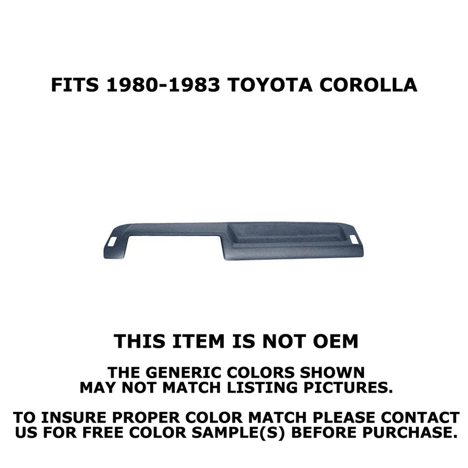 Coverlay 11-314-DBL Dark Blue Dash Board Cover for 80-83 Toyota Corolla - Image 2 of 4