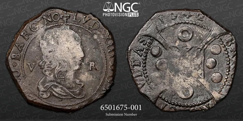 1642 Spain 5 Reales Catalonia/Barcelona NGC VF Details Huntington Collection