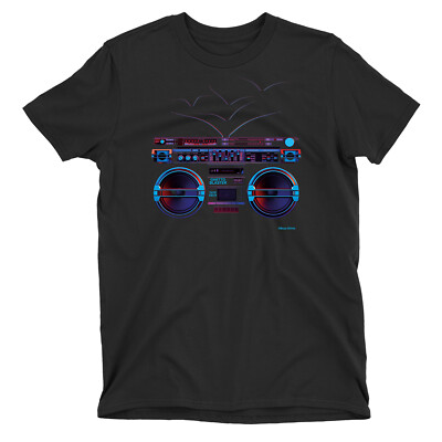 T-Shirt KINDER Ghettoblaster Vogel Antenne Jungen Mädchen AUSVERKAUF Geschenk Geschenk Musik