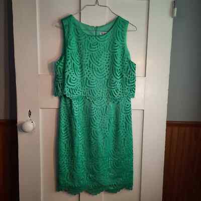 MADISON LEIGH Mint Green Lace Sleeveless Dress sz8 | eBay
