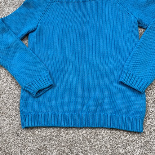 Suéter De Colección Lauren Ralph Lauren Para Mujer Mediano Pesado Grueso Tejido Algodón Cuello Barco - Imagen 3 de 16