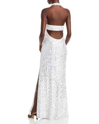 aqua white sequin dress Honey Aqua Sequin Mini Dress - US 0