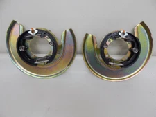 Corvette C3 76-82 New Parking Brake Shoes w/ SS Hardware and Gold Back Shields