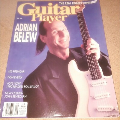 Guitar Player Magazine September 1990 Adrian Belew