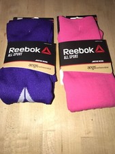 Reebok All Sport Youth Socks -Moisture Wicking - 2 Pairs-Youth X-Small 9-1