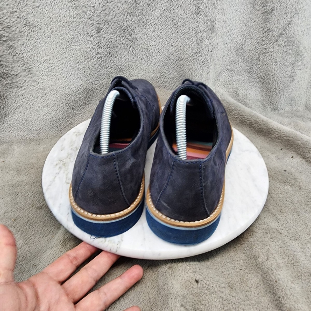 Bar III Shoes Mens Size 10.5 Blue Lace Up Oxfords *GUC* | eBay