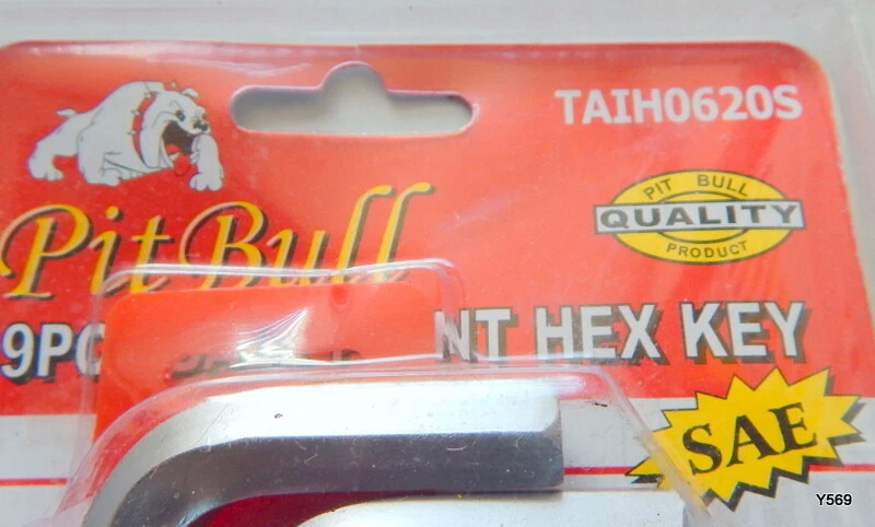 9 Piece Pitbull SAE Kex Nut Keys TAIH0620S - Image 2 of 4